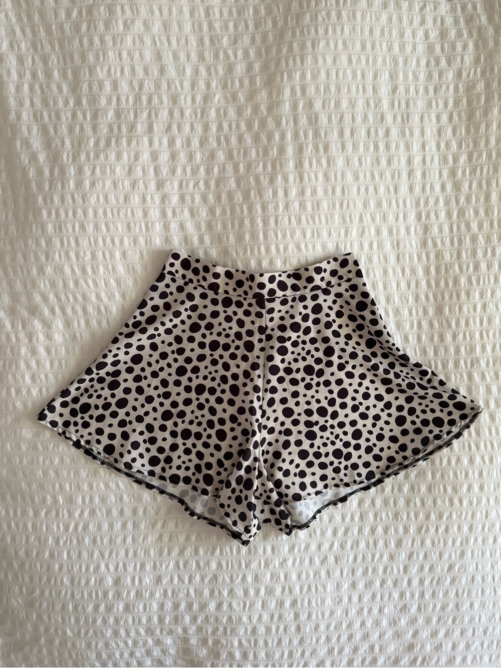 Oh My Love satin flutter shorts